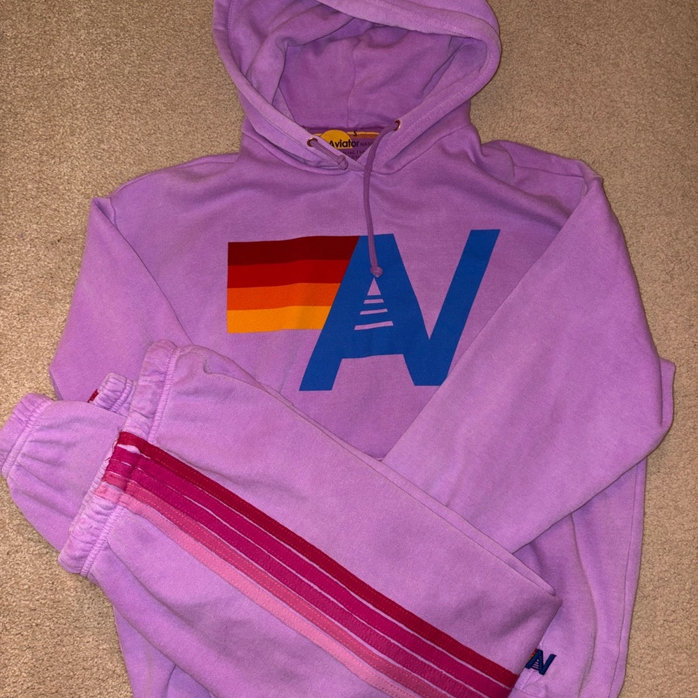 Aviator Nation Neon Purple Set